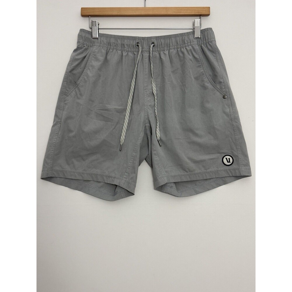 Vuori Kore Lined Shorts Mens Small Gray Athletic Running Training Gym Lounge